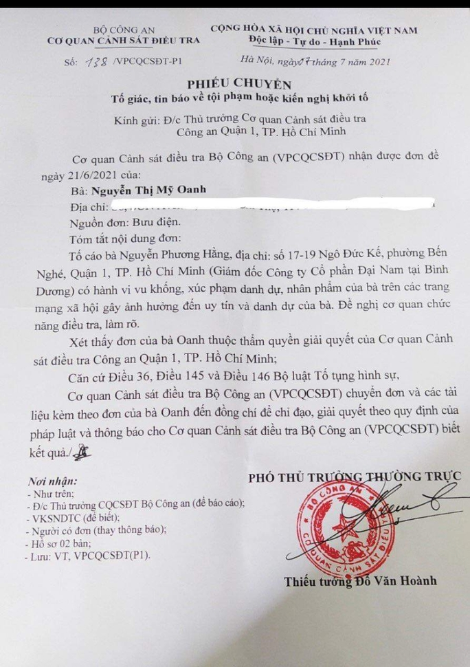 Thủy Tiên - Công Vinh chính thức gửi đơn tố cáo bà Nguyễn Phương Hằng lên Bộ Công an - Ảnh 5.
