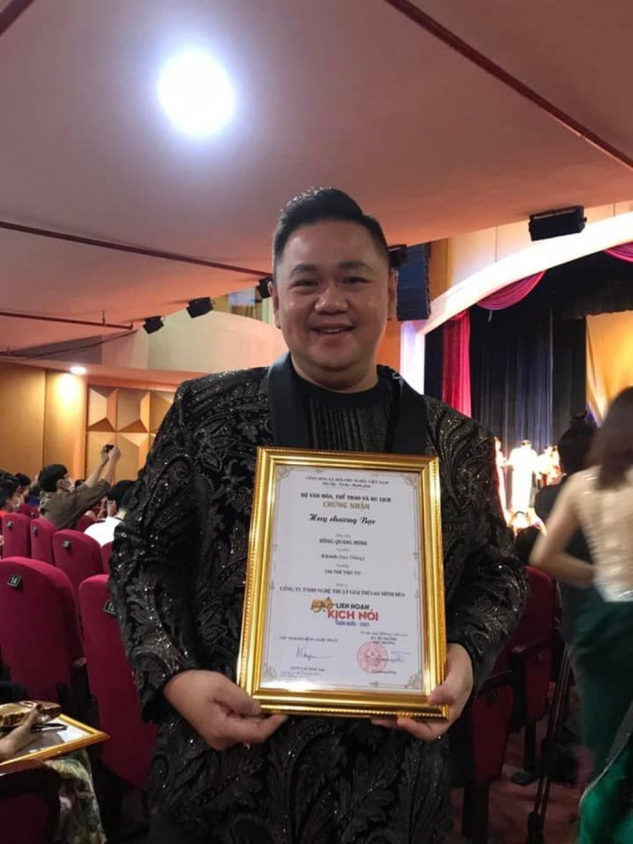 Minh Béo giành Huy chương Bạc Liên hoan Kịch nói toàn quốc 2021