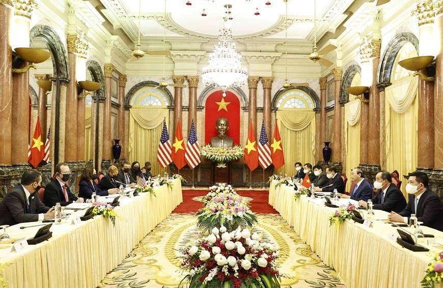 State leader meets US Vice President hinh anh 3